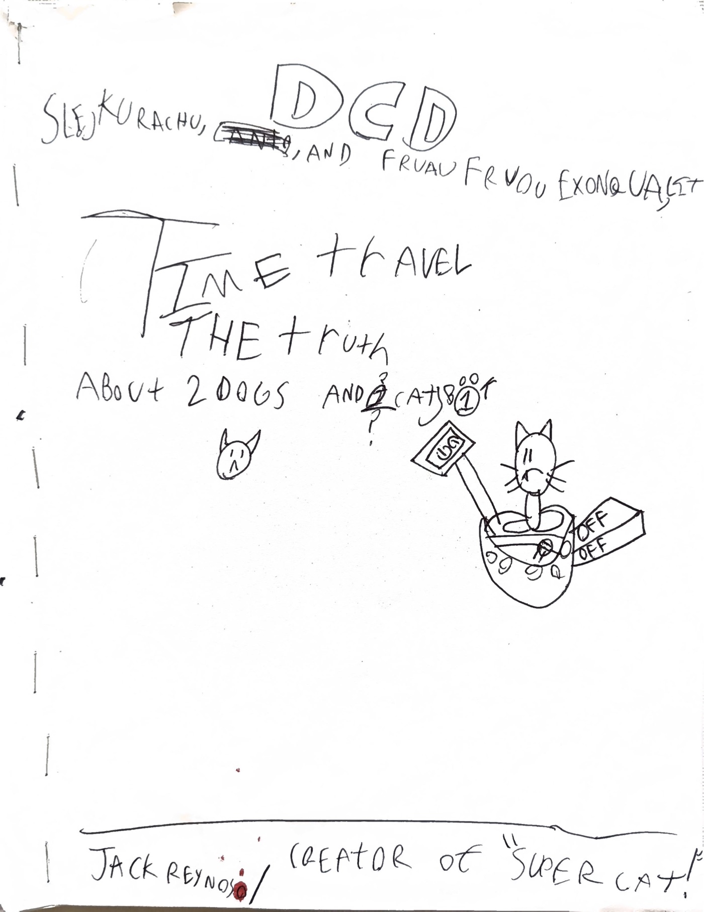 DCD Book No. 1, page 1